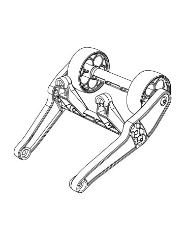 MJX Hyper Go 10208 Wheelie Bar Assembly  - Part Number 10120