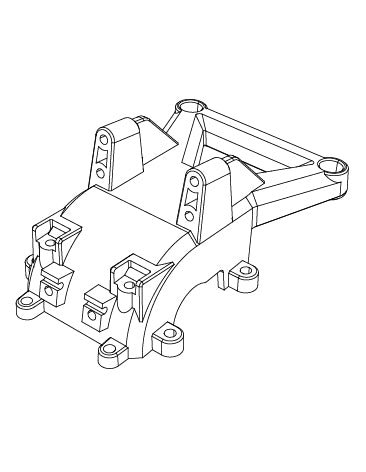 MJX Hyper Go 10208 Front Gearbox Cover - Part Number 10160