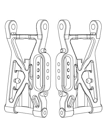 MJX Hyper Go 10208 Front Lower Suspension Arms - Part Number 10220