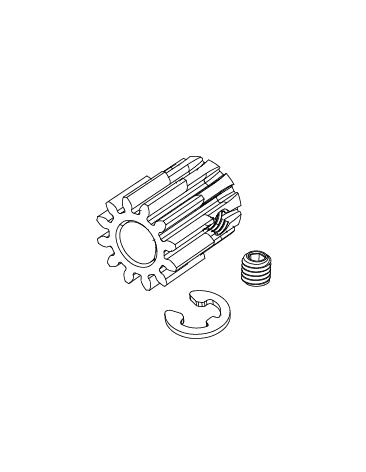 MJX Hyper Go 10208 Motor Pinion Gear - Part Number 10392