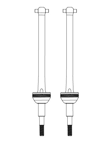 MJX Hyper Go 10208 Front / Rear CVD Drive Shafts - Part Number 10410