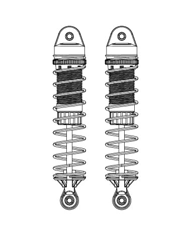 MJX Hyper Go 10208 Rear Shock Absorbers 2 Pack - Part Number 10500