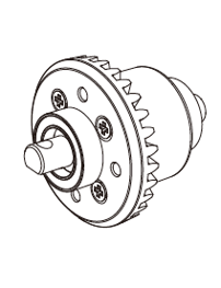 MJX Hyper Go 14210 Rear Differential - Part Number 16420G2