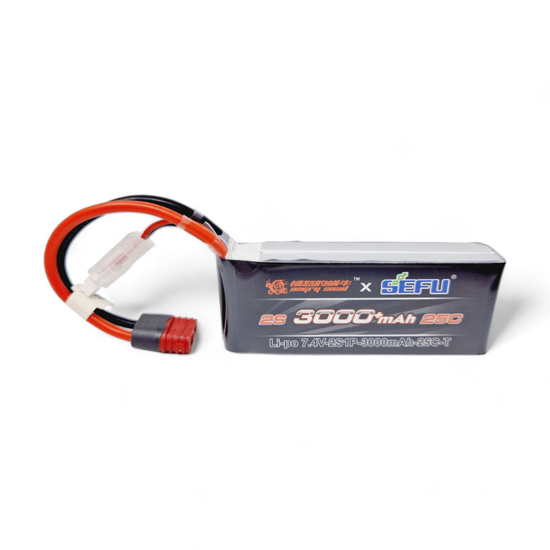 MJX 2S 7.4v 3000mAh LiPo Battery for 1/14th Scale Models With USB Charger