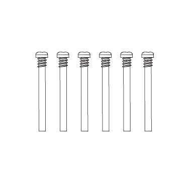 MJX Hyper Go Round Head Half Teeth Screw 6 Pack - Part Number M3294