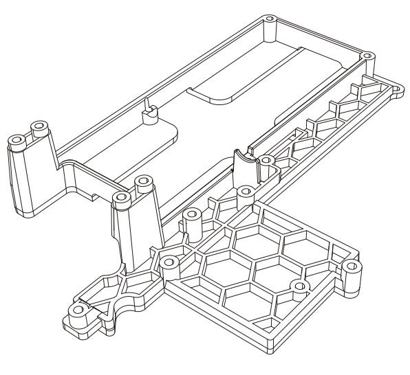 MJX Hyper Go 14209 14210 Chassis Part - Part Number 14130B