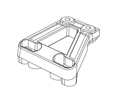 MJX Hyper Go 14209 14210 Front Support Frame - Part Number 14150B