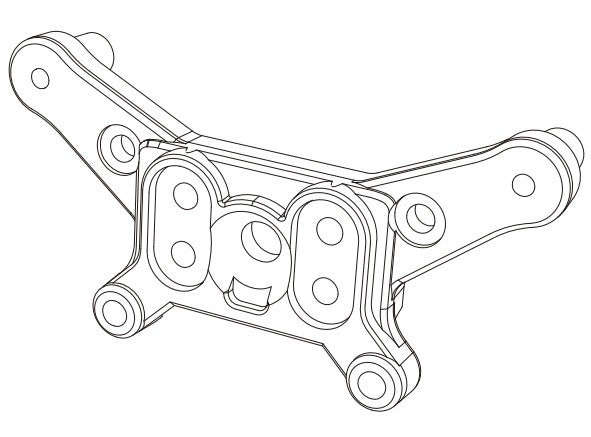 MJX Hyper Go 14209 14210 Front Shock Tower - Part Number 14170B