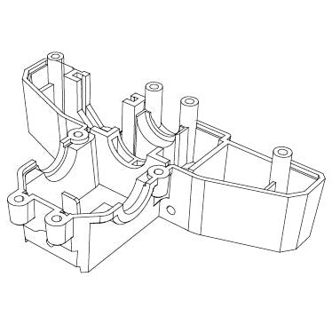 MJX Hyper Go 14301 14302 Lower Gearbox Cover  - Part Number 14191