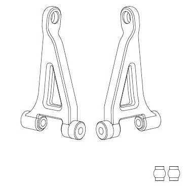 MJX Hyper Go 14301 14302 Rear Upper Suspension Arms  - Part Number 14240