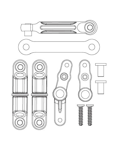 MJX Hyper Go 14301 14302 Steering Assembly Set - Part Number 14430