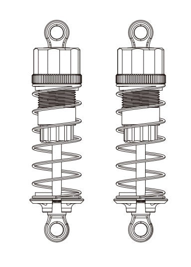 MJX Hyper Go 14209 14210 Front Oil-Filled Shock Absorbers 2 Pack - Part Number 14510B