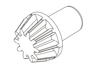 MJX Hyper Go 14209 14210 Front Differential Pinion - Part Number 16402G