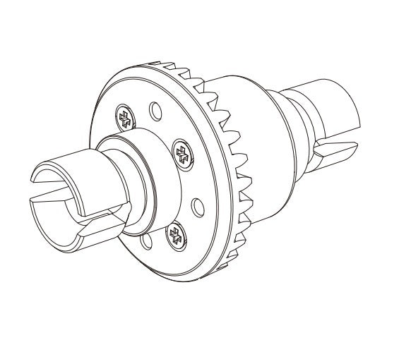 MJX Hyper Go 14209 14210 Front/Rear Differential - Part Number 16420G