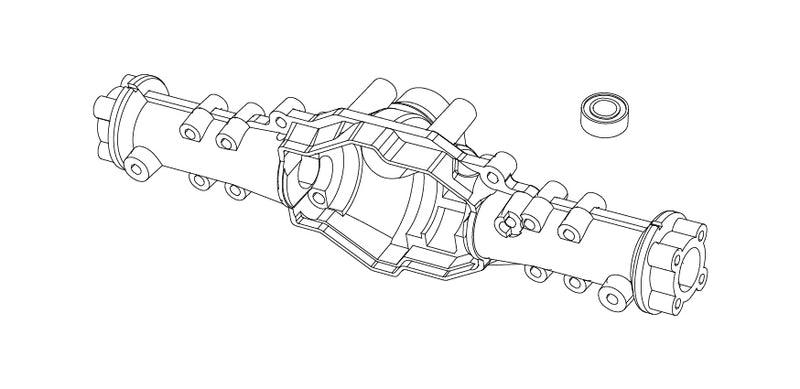 MJX H8H All-Rock Axle Shaft Box Assembly - Part Number P8HSA01