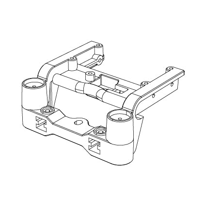 MJX H8H All-Rock Front Bracket - Part Number P8HV10