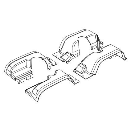 MJX H8H All-Rock Splash Guard Set - Part Number P8HV16