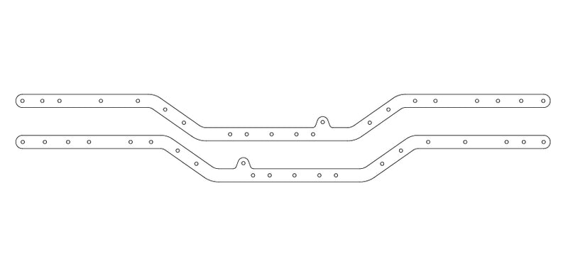 MJX H8H All-Rock Chassis Girders - Part Number P8HV32