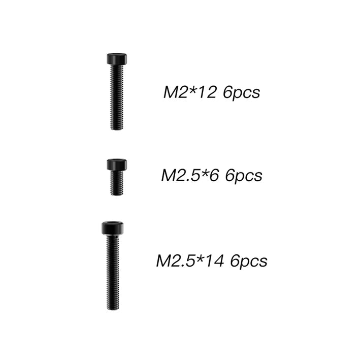 Rlaarlo Cap Head Hex Screws M2 and M2.5 Multipack - Part Number R11101