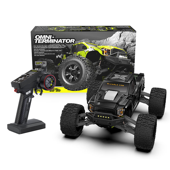 Rlaarlo Omni Terminator Carbon Brushless 1:10 Scale Truck - Black (3S LiPo Version)