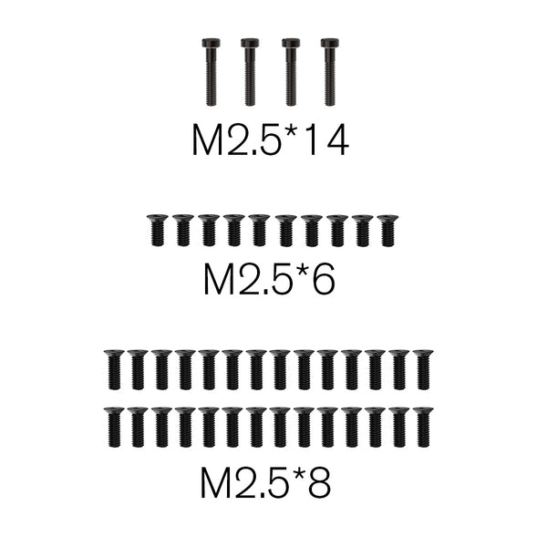 Rlaarlo ROG1 Replacement Flat Screws Set M2.5 - Part Number R16058