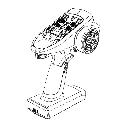 MJX H8H All-Rock Replacement 6 Channel Transmitter - Part Number T80