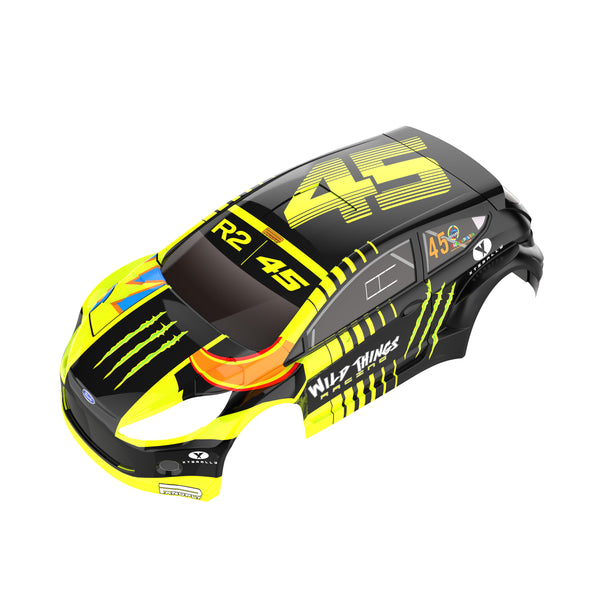 Rlaarlo XTS F10 Green Body Shell with Stickers (Carbon Livery) - Part Number XTS-027