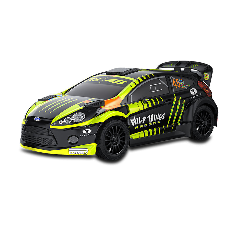 Rlaarlo XTS F10 Carbon Brushless 1:10 Scale Rally Car - Green (3S LiPo Version)