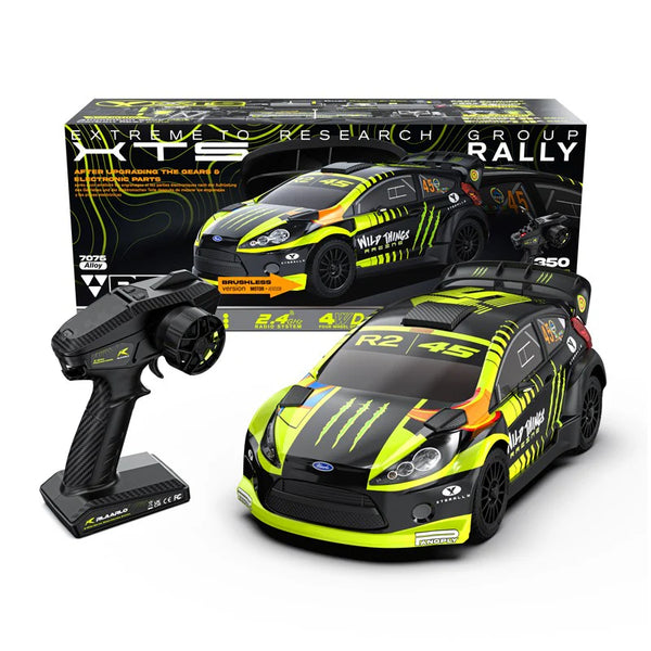 Rlaarlo XTS F10 Carbon Brushless 1:10 Scale Rally Car - Green (3S LiPo Version)