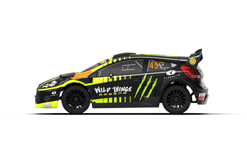 Rlaarlo XTS F10 Carbon Brushless 1:10 Scale Rally Car - Green (3S LiPo Version)