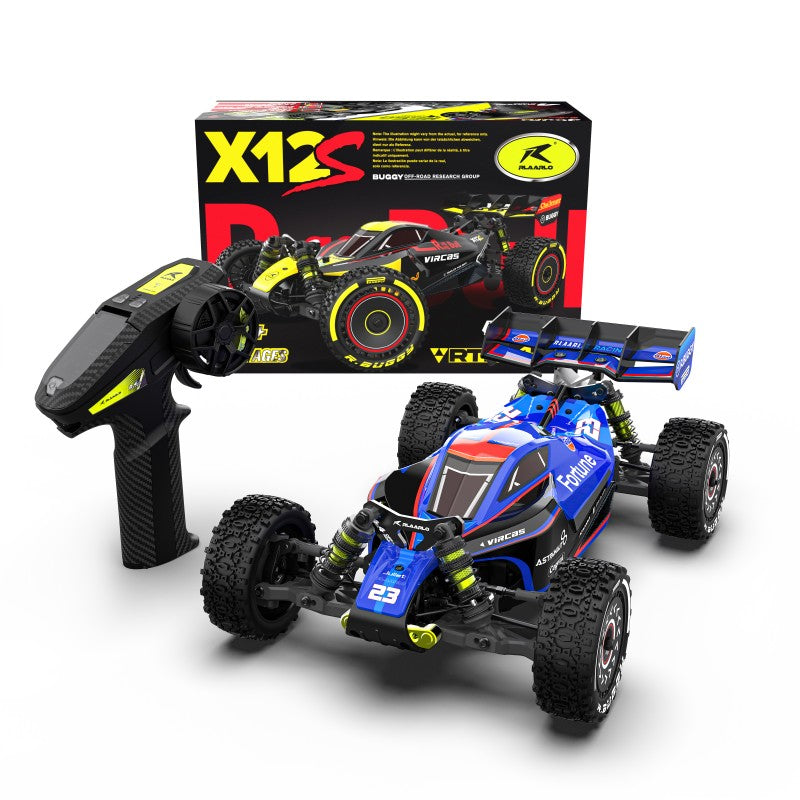 Rlaarlo X12S Brushless 1:12 Scale 4WD Buggy - Blue (3S LiPo Version)