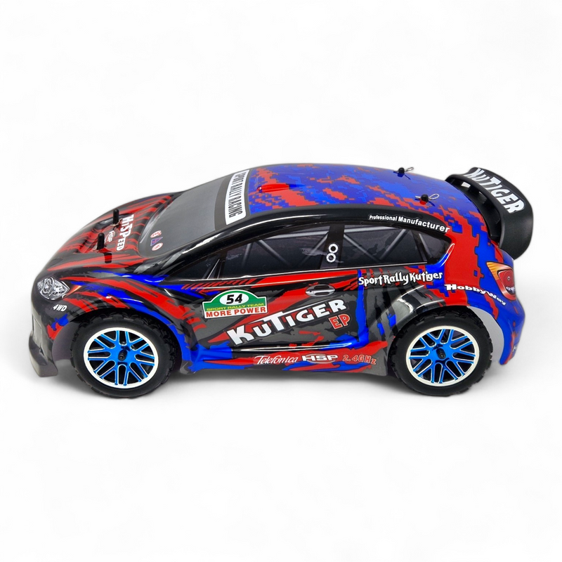 HSP Kutiger Nitro Powered 1:10th Scale Rally Car (Pro Model - 2 Speed Gearbox)