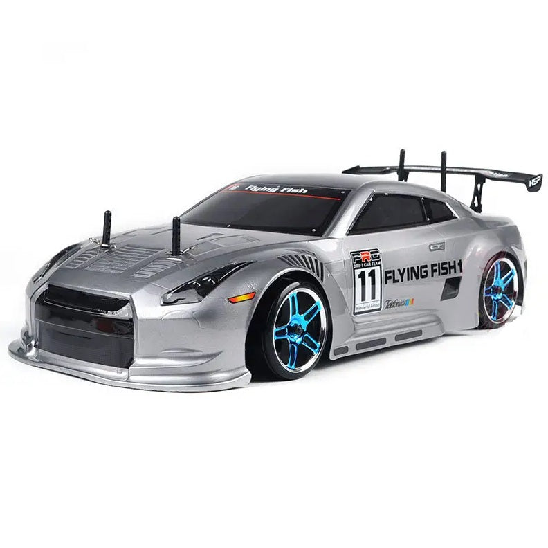 HSP Flying Fish Brushless 1:10th Scale Drift Car - Silver (Pro 2S & 3S LiPo Version)