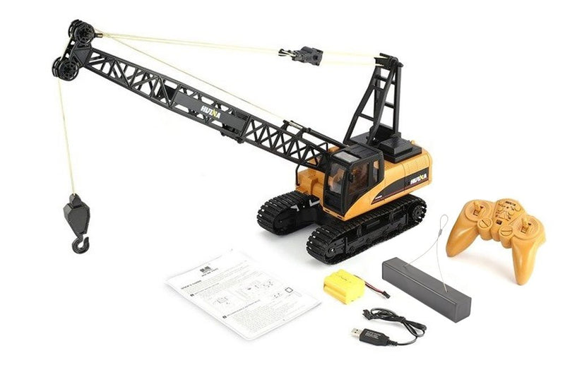 Huina 1572 1:14 Scale Remoted Controlled Crawler Crane with Hook System