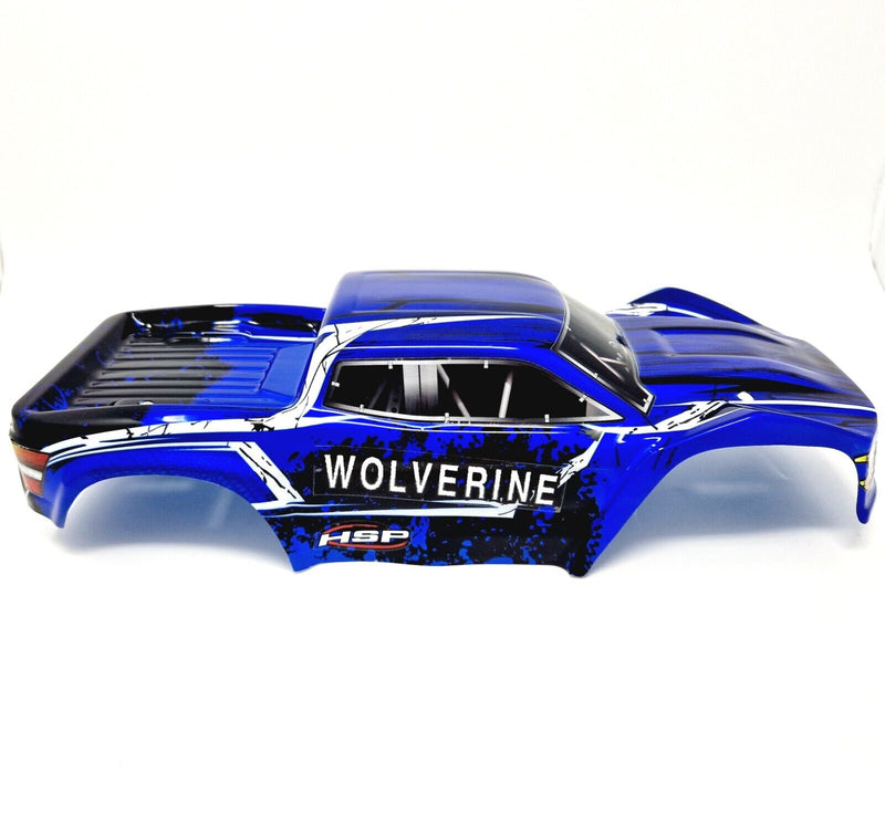 HSP RC Truck Body Shell Blue With Stickers 1/10 HSP Wolverine 94111 94108 94701