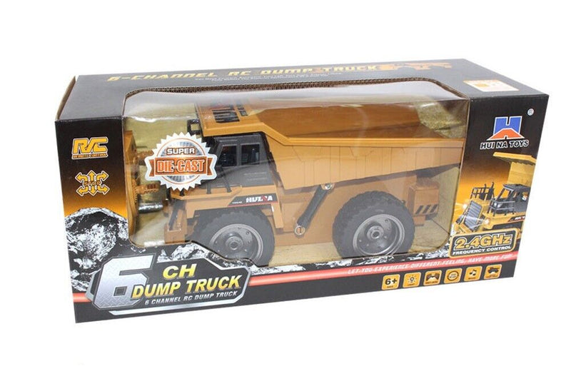 Huina 1540 RC Dump Truck 1/18 Scale Remote Controlled Digger Tipper Metal Cab