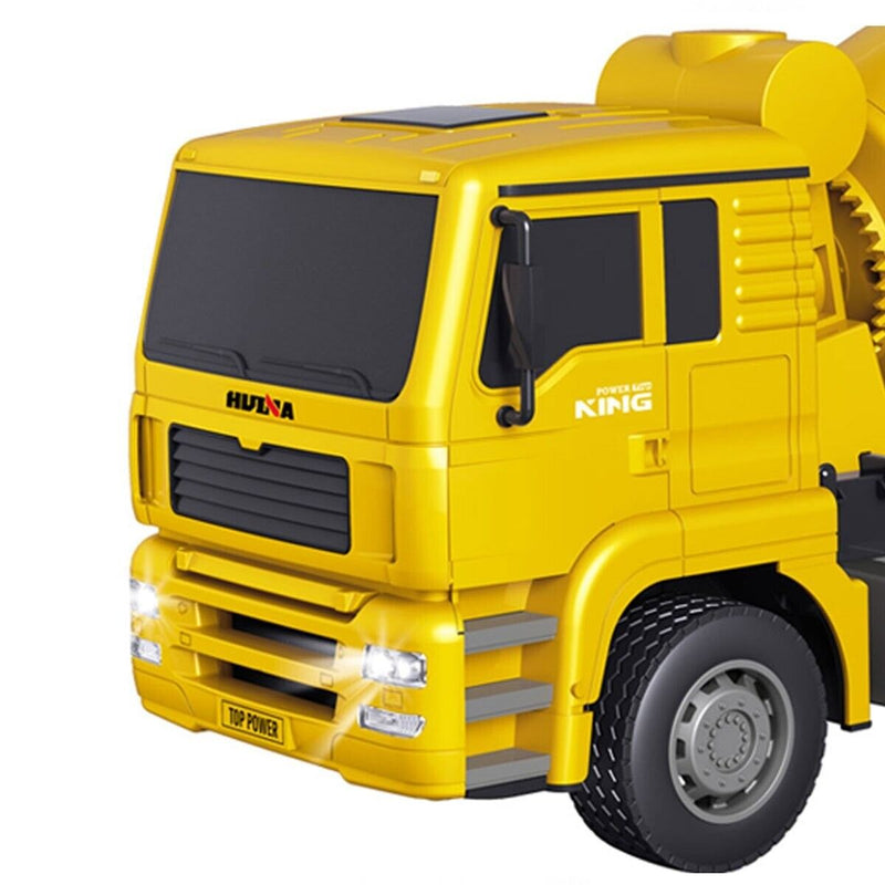 Huina 1337 RC Cement Mixer Truck 1/18 Scale Remote Controlled Digger with Lights