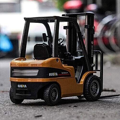 Huina Metal Forklift Truck 1:50 Alloy Engineering Construction Model 1717