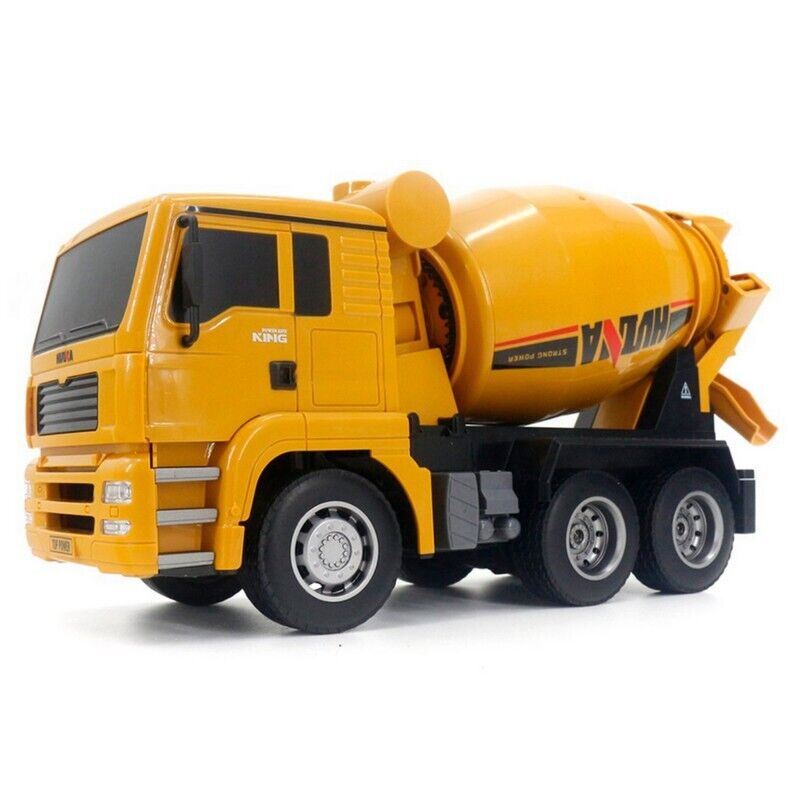 Huina 1337 RC Cement Mixer Truck 1/18 Scale Remote Controlled Digger with Lights