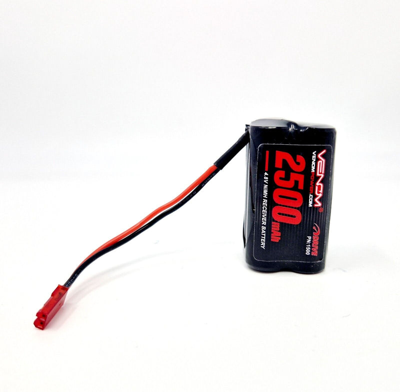 RC Car 4.8V 2500 mAh NiMH AA Rechargeable Receiver Battery Pack for Nitro RC Car