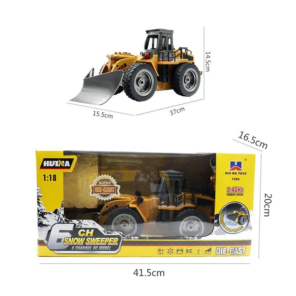 Huina RC Snow Plow Truck Remote Controlled Construction Vehicle 1 18 S