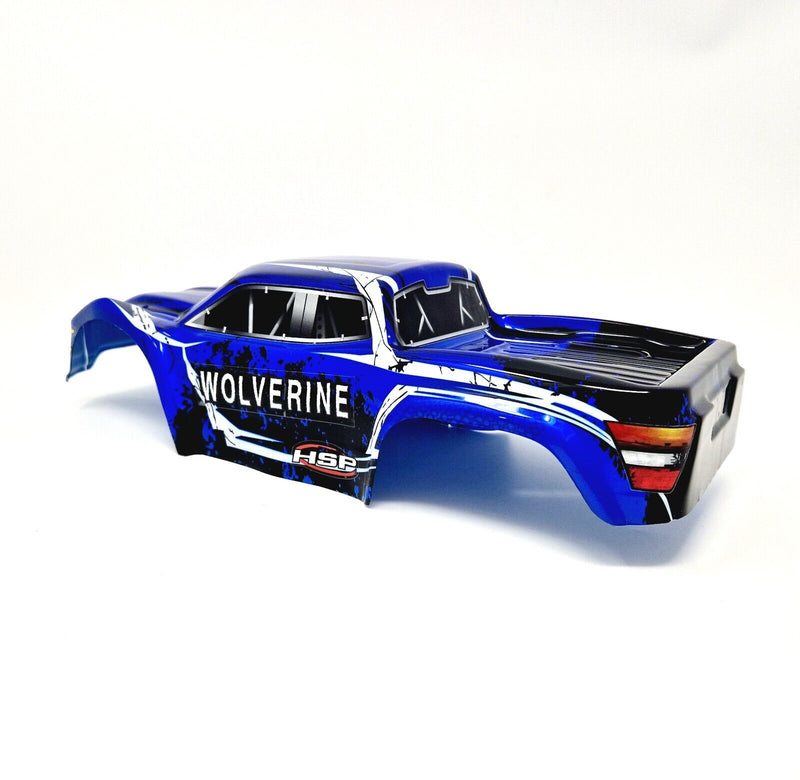 HSP RC Truck Body Shell Blue With Stickers 1/10 HSP Wolverine 94111 94108 94701