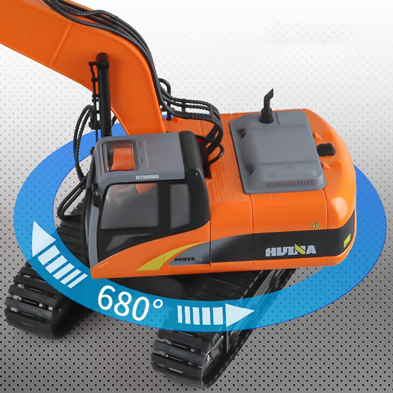 Huina 1551 1:14 Scale Remoted Controlled Excavator with Longer Extended Arm