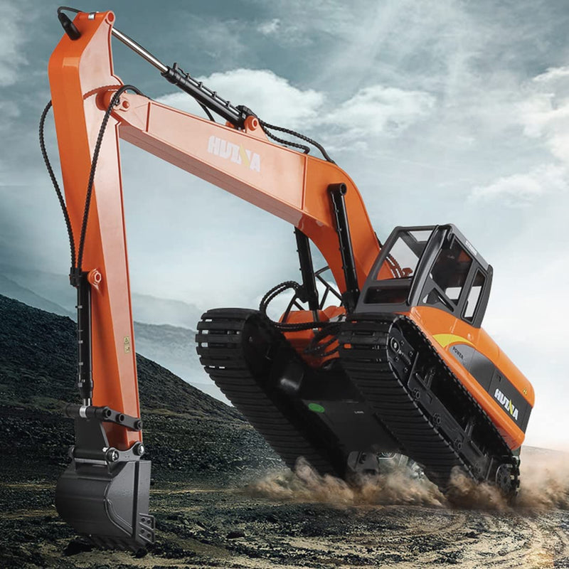 Huina 1551 1:14 Scale Remoted Controlled Excavator with Longer Extended Arm