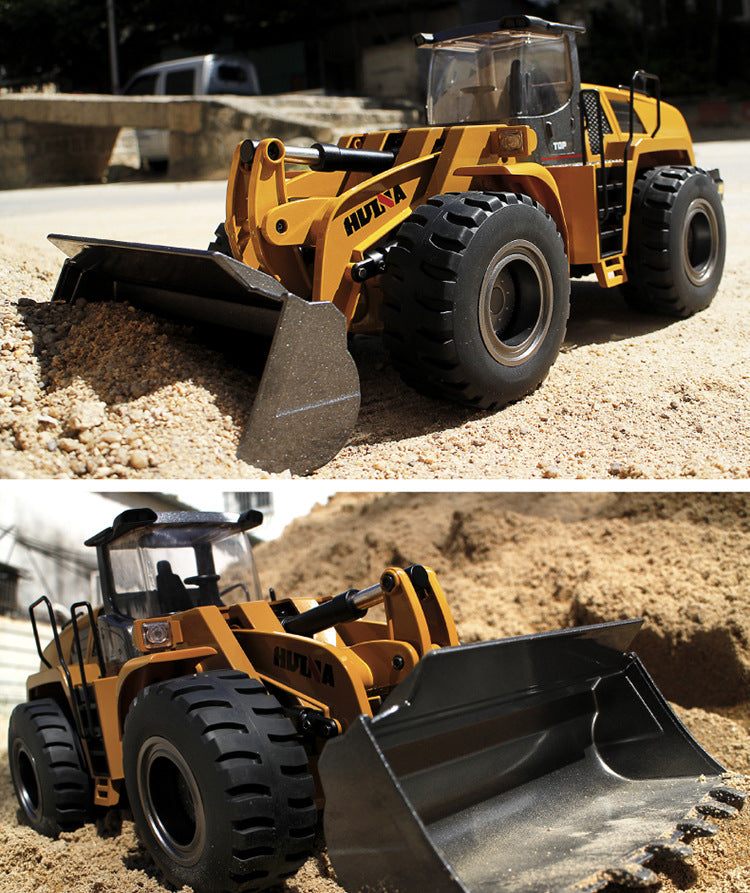 Huina 1583 1:14 Scale Remote Controlled Wheeled Loader Bulldozer with Metal Parts