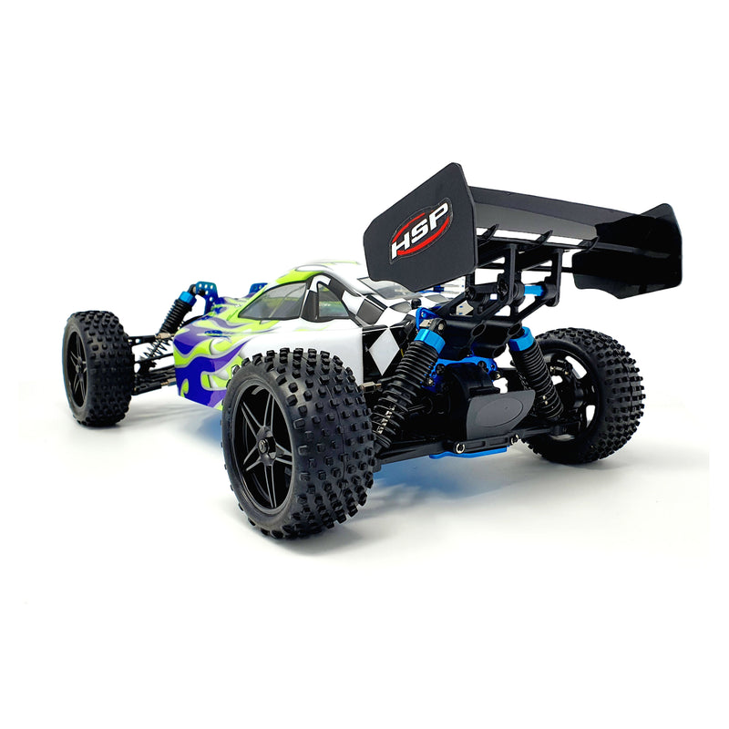 HSP Warhead Nitro Powered 1:10th Scale Off-Road Buggy (Pro Model - 2 Speed Gearbox)