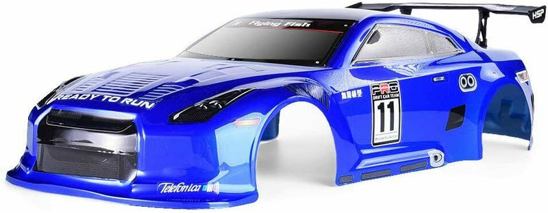 Nissan GTR Blue Body Shell for On-Road Touring Cars
